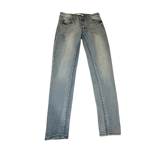 Kancan Mid Rise Skinny Jeans Size 9/28 Light Wash Ankle Denim Casual Stretch - Picture 1 of 10